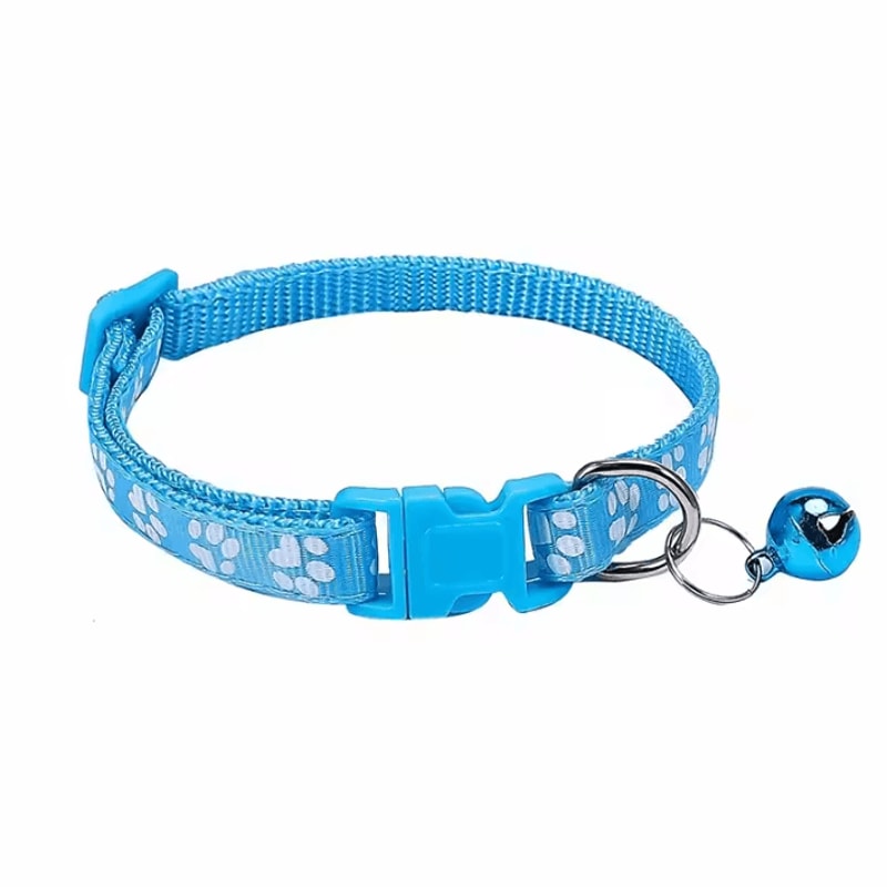 PawPrint Bell Collar For Cats Small Dogs 12