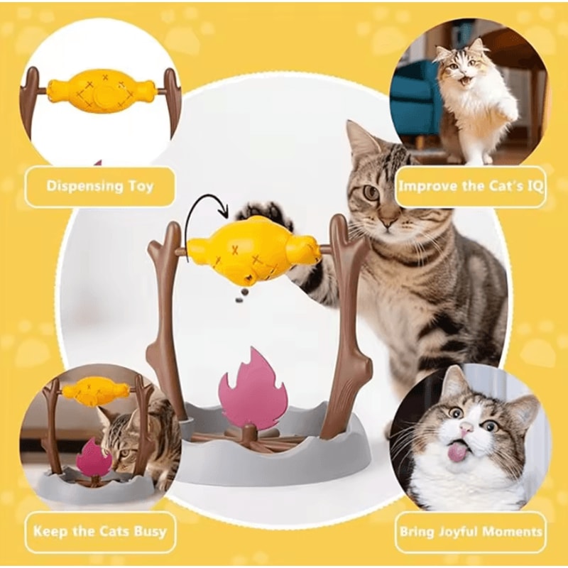 CampfireSpin Interactive Cat Puzzle Feeder Toy 2