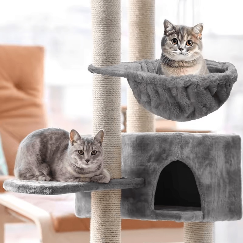 CloudNest Plush Cat Hammock Bed For Cat Trees 1