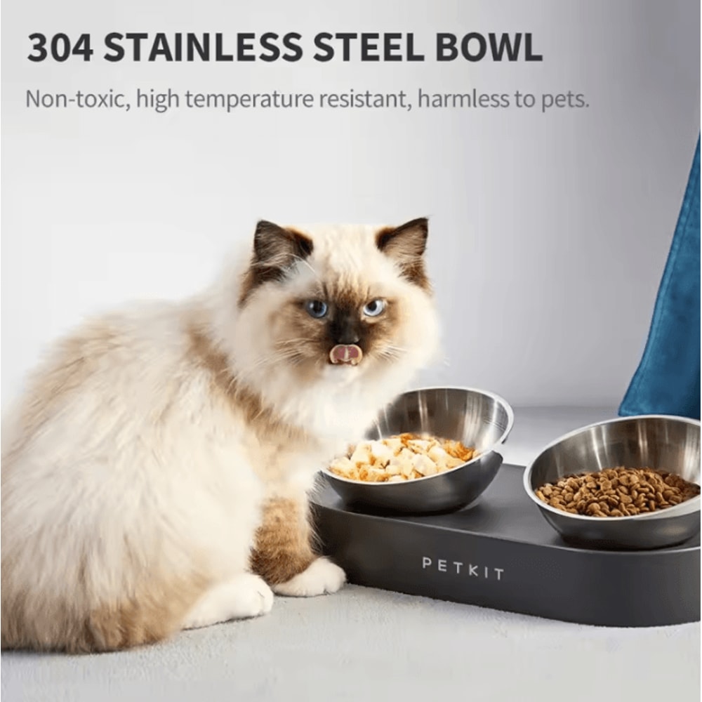 PETKIT Elevate Duo Stainless Steel Pet Feeding Bowl Set 1