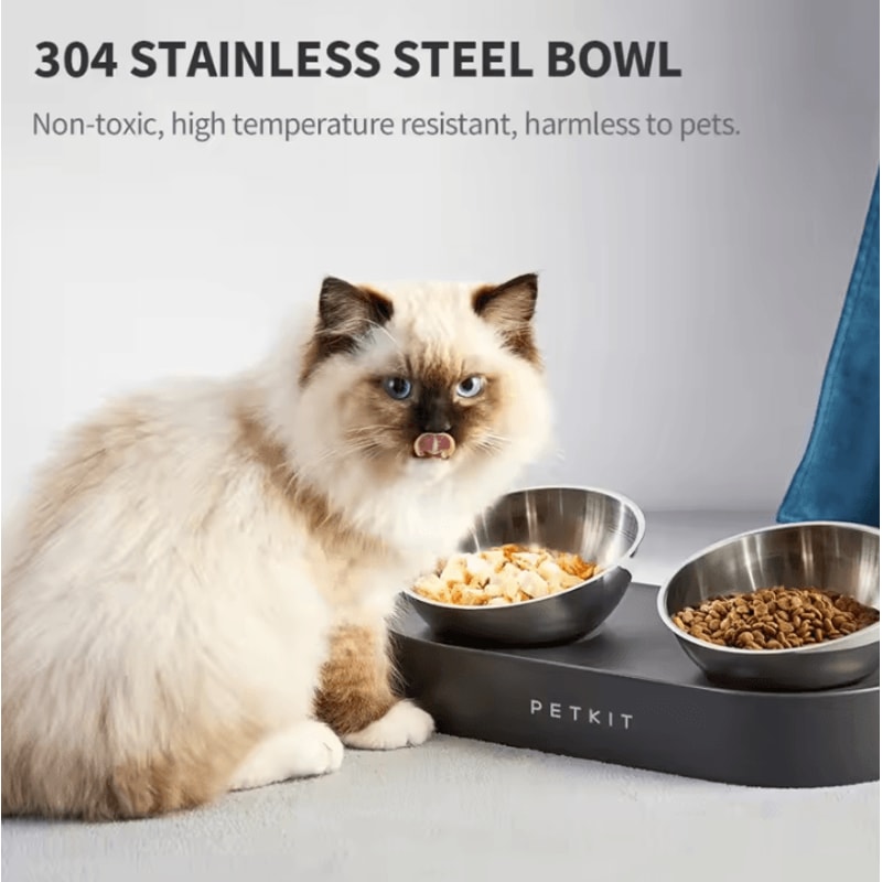 PETKIT Elevate Duo Stainless Steel Pet Feeding Bowl Set 1