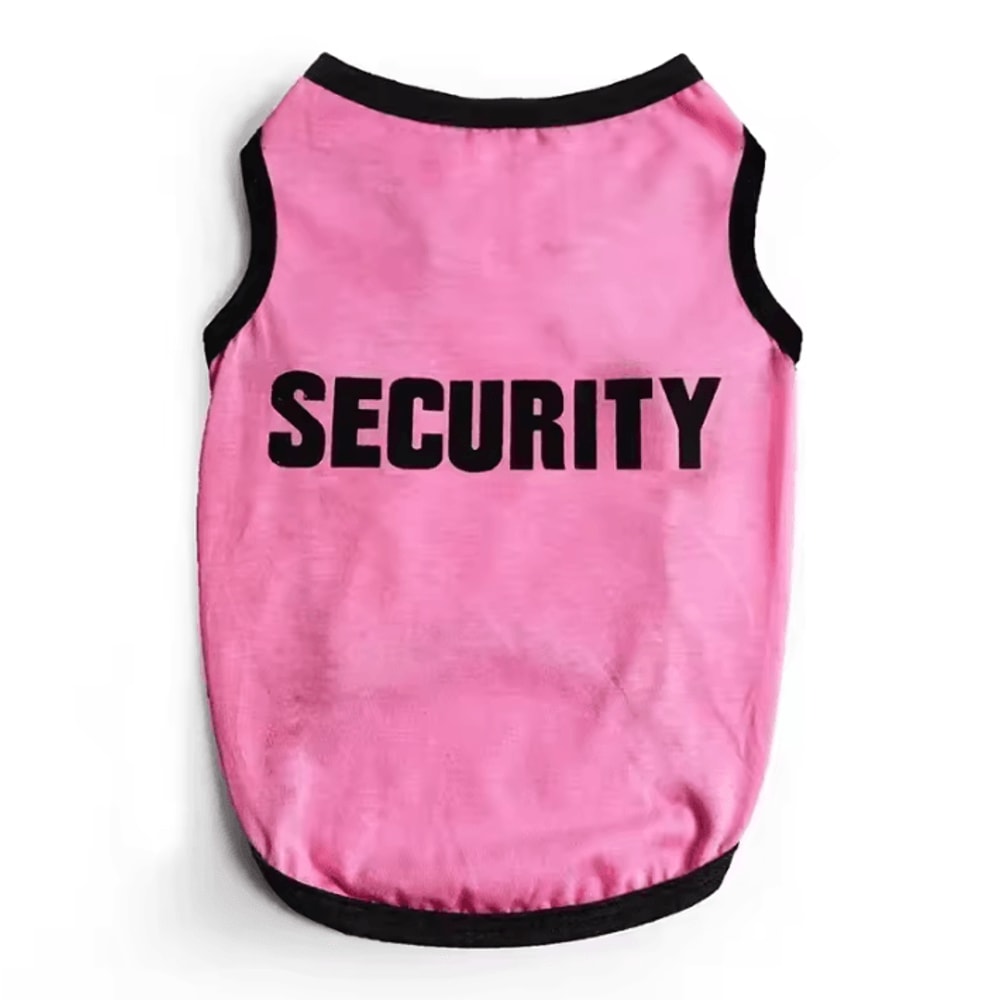Security Pet Vest Costume For Cats Small Dogs 3