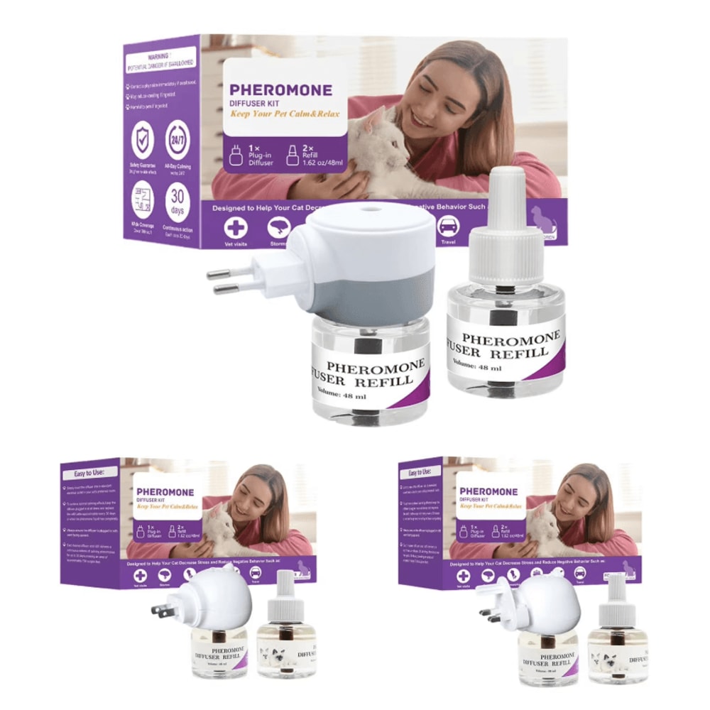 LongLasting Cat Calming Pheromone Diffuser For Stress Relief 0