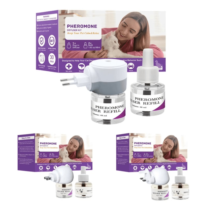 LongLasting Cat Calming Pheromone Diffuser For Stress Relief 0