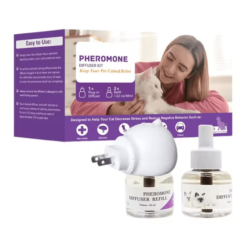 LongLasting Cat Calming Pheromone Diffuser For Stress Relief 5