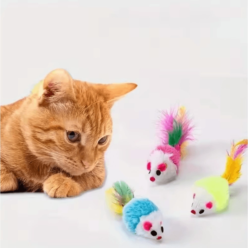 Interactive Rattle Mouse Cat Toy Set 5PCS10PCS20PCS Pack 0