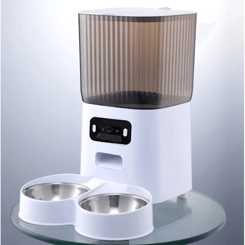 Smart WiFi Automatic Pet Feeder With HD Camera Dual Bowls 6
