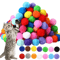Colorful Plush Cat Toy Balls 98PCS198PCS Interactive Play Pack 4