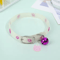 GlowintheDark Paw Print Cat Collar With Bell Safety Buckle 7