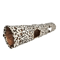 Leopard Print Crinkle Cat Tunnel Toy Collapsible 2Way Play Tunnel 0