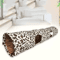 Leopard Print Crinkle Cat Tunnel Toy Collapsible 2Way Play Tunnel 2