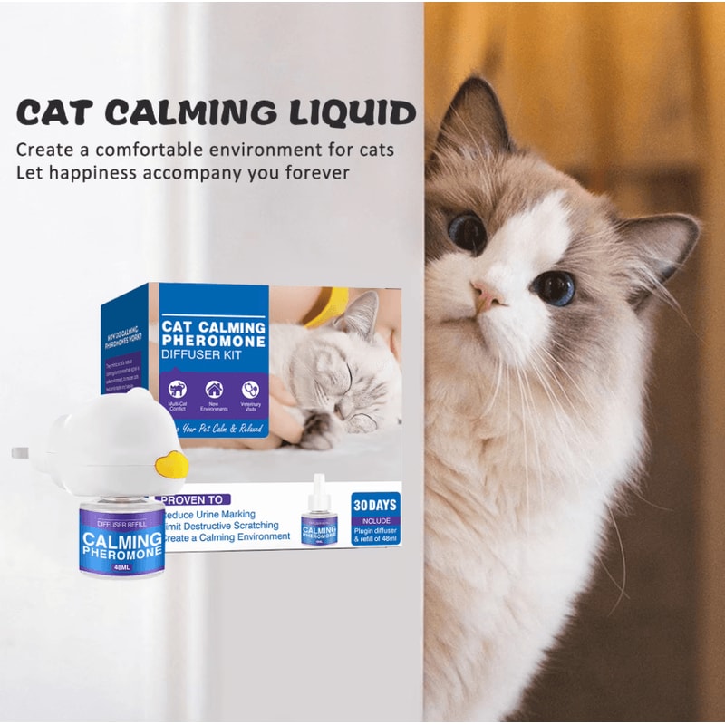 48ML Enhanced Calming Pheromone Diffuser For Cats Dogs 3