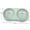 Wheat Straw Double Pet Feeding Bowl Food Water DualUse Feeder 2
