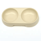 Wheat Straw Double Pet Feeding Bowl Food Water DualUse Feeder 3