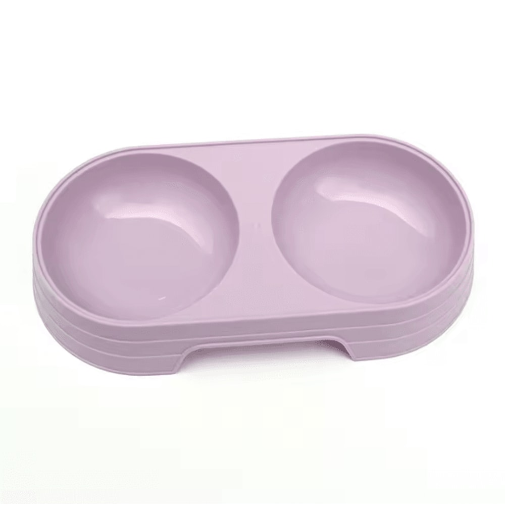 Wheat Straw Double Pet Feeding Bowl Food Water DualUse Feeder 5