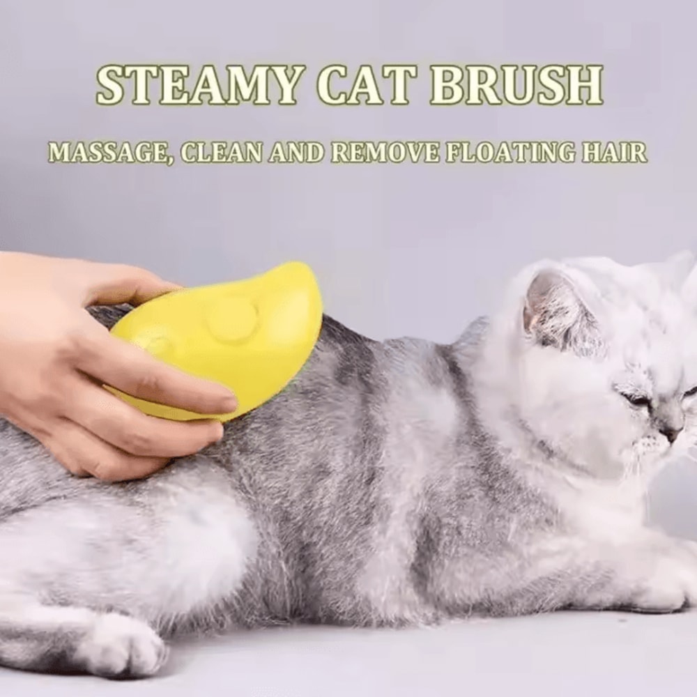 3in1 Electric Steam Pet Grooming Brush For Cats Dogs 1
