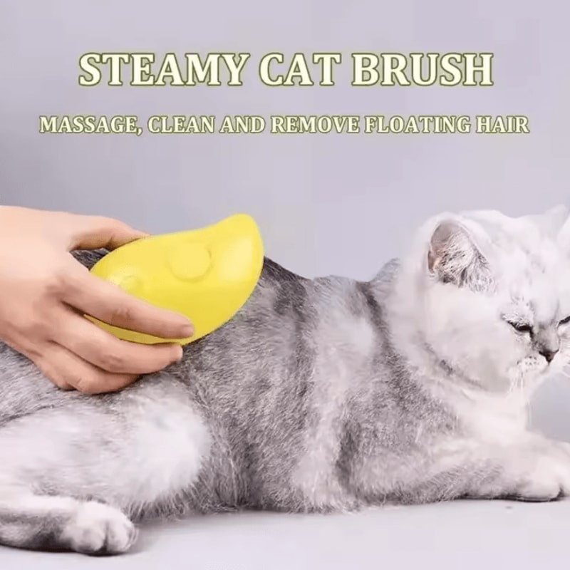 3in1 Electric Steam Pet Grooming Brush For Cats Dogs 1