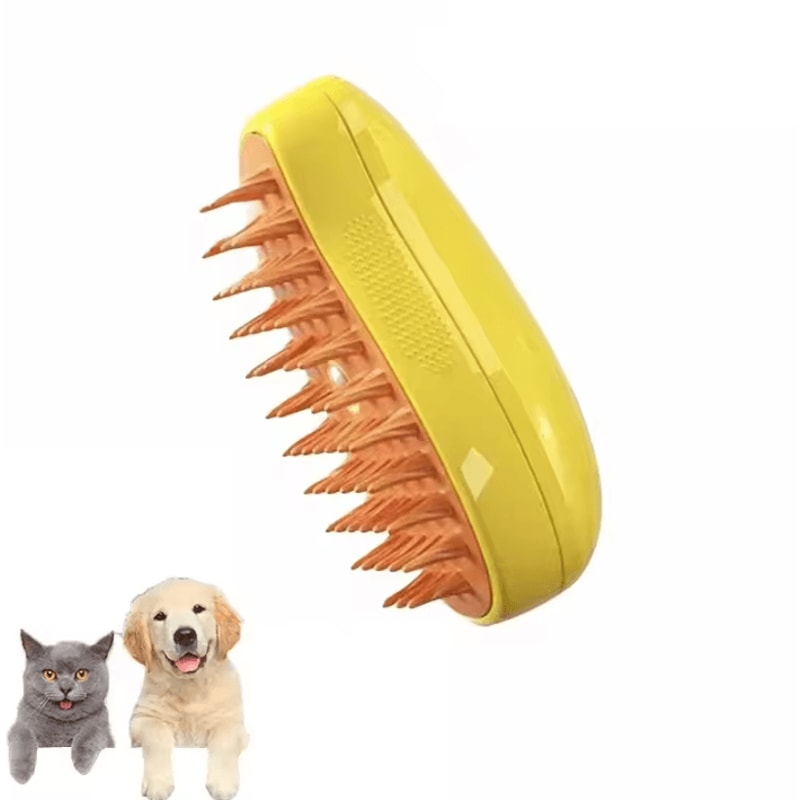 3in1 Electric Steam Pet Grooming Brush For Cats Dogs 5