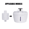 Triple Filtration Activated Carbon Replacement Filters For Els Pet 25L Water Fountain 6 Pack 5