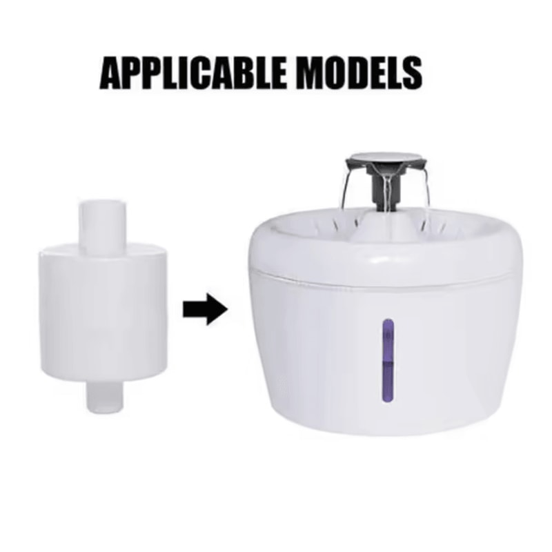 Triple Filtration Activated Carbon Replacement Filters For Els Pet 25L Water Fountain 6 Pack 5