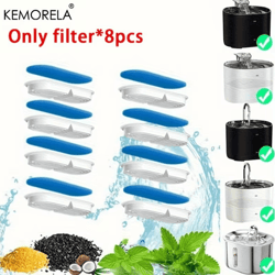 activated carbon pet water fountain filters – 8pcs/12pcs replacement pack