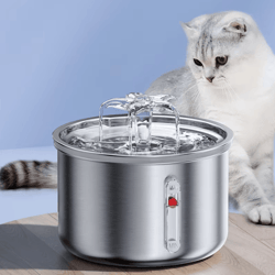 stainless steel automatic pet water fountain – usb-powered silent drinking fountain