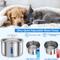 Stainless Steel Automatic Pet Water Fountain USBPowered Silent Drinking Fountain 2