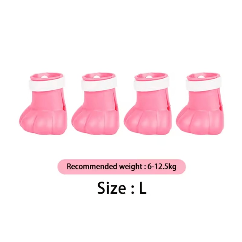 Adjustable Silicone Cat Paw Protector Boots 4PCS AntiScratch Cat Foot Covers 9