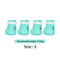 Adjustable Silicone Cat Paw Protector Boots 4PCS AntiScratch Cat Foot Covers 4