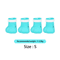 Adjustable Silicone Cat Paw Protector Boots 4PCS AntiScratch Cat Foot Covers 5