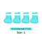 Adjustable Silicone Cat Paw Protector Boots 4PCS AntiScratch Cat Foot Covers 7