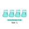 Adjustable Silicone Cat Paw Protector Boots 4PCS AntiScratch Cat Foot Covers 8