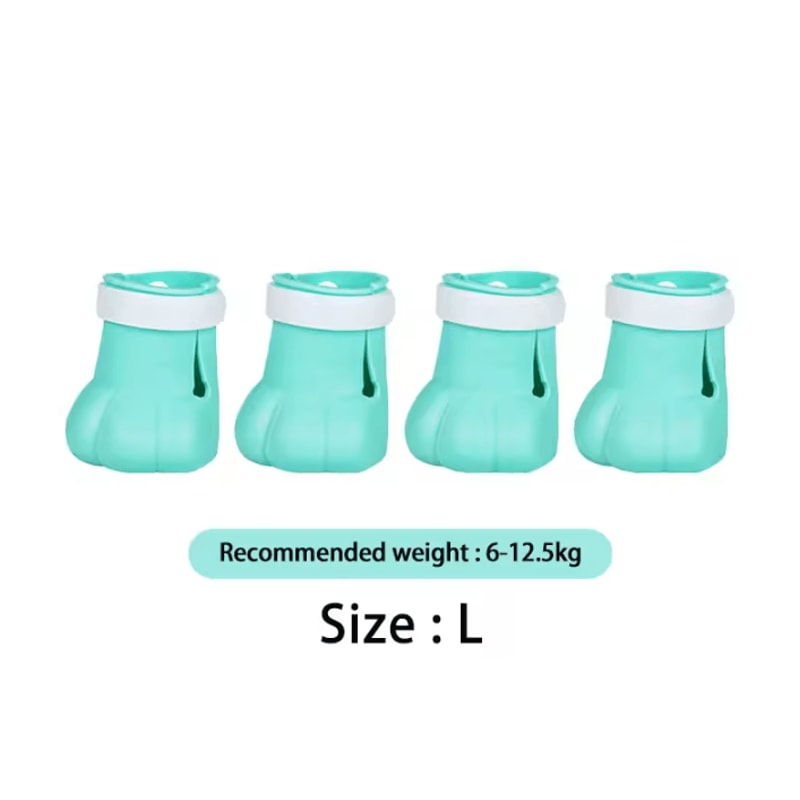 Adjustable Silicone Cat Paw Protector Boots 4PCS AntiScratch Cat Foot Covers 8