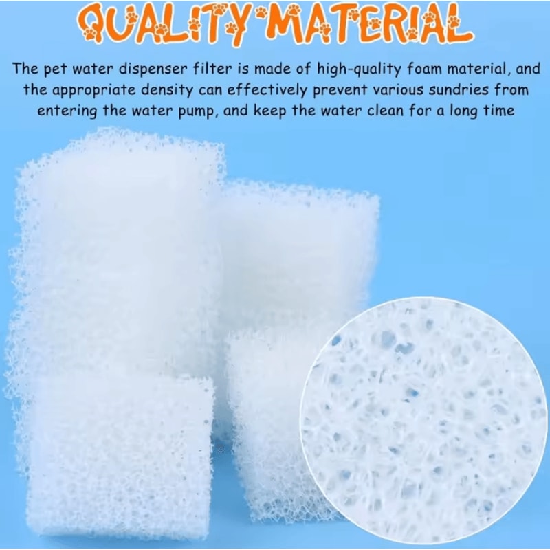 Pet Fountain Replacement Sponge Filters Foam Filter Pack For Cat Dog Water Fountains 1