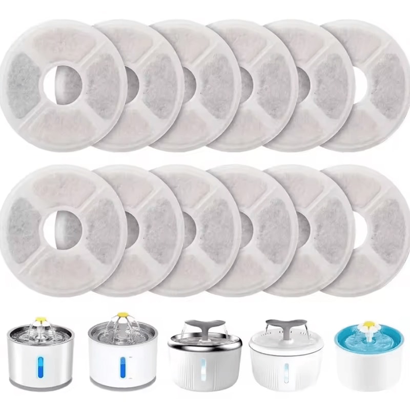 Activated Carbon Flower Fountain Replacement Filters 6PCS 12PCS Pack 0