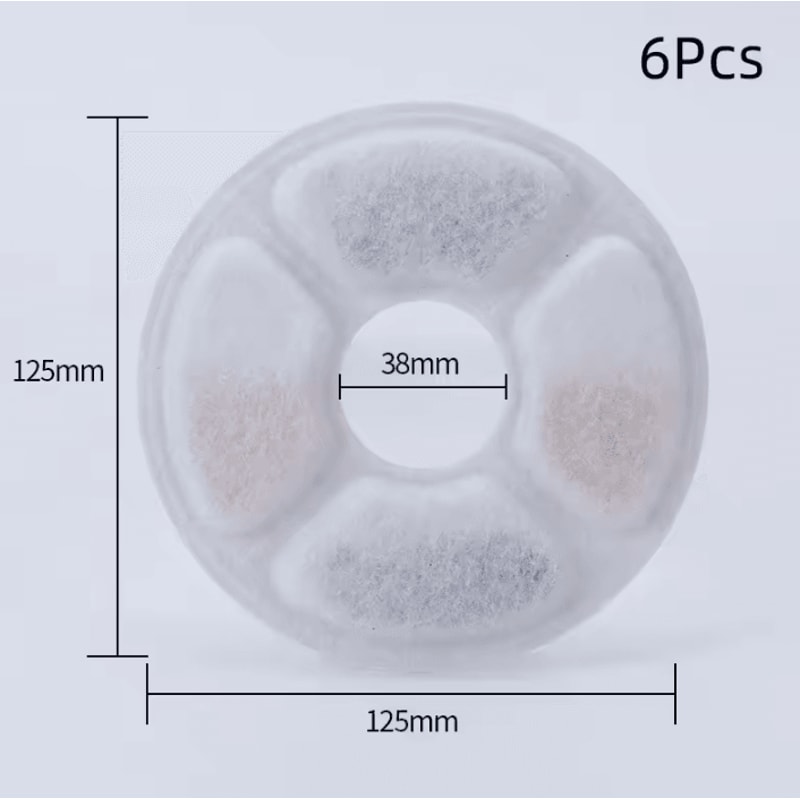 Activated Carbon Flower Fountain Replacement Filters 6PCS 12PCS Pack 4