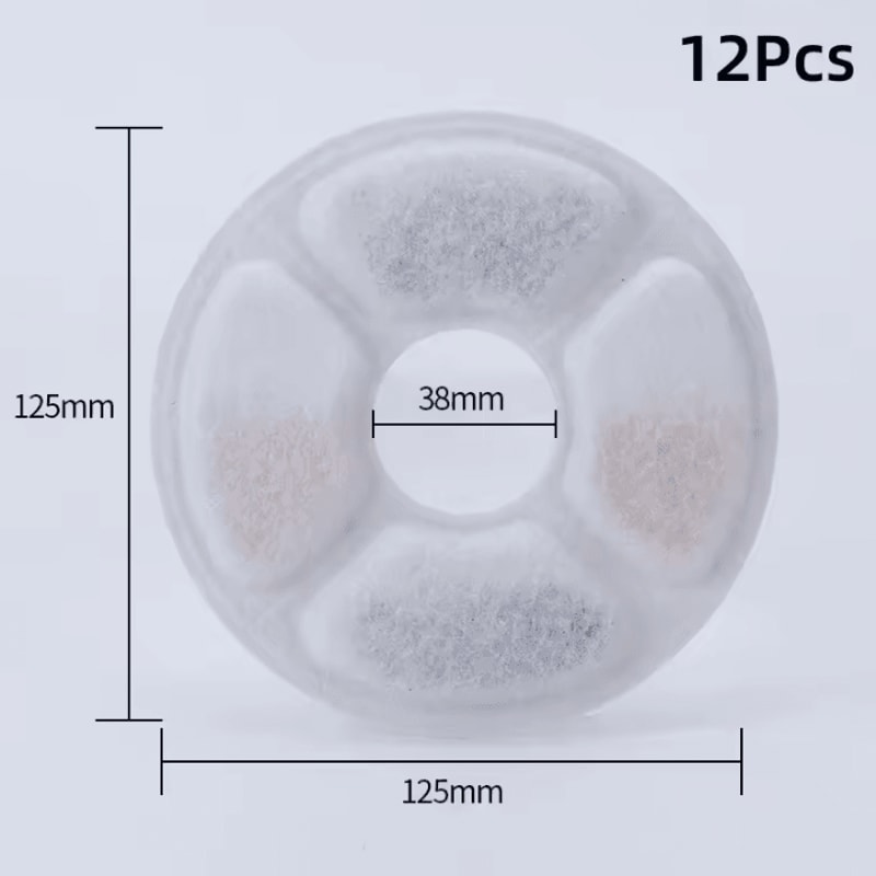 Activated Carbon Flower Fountain Replacement Filters 6PCS 12PCS Pack 5