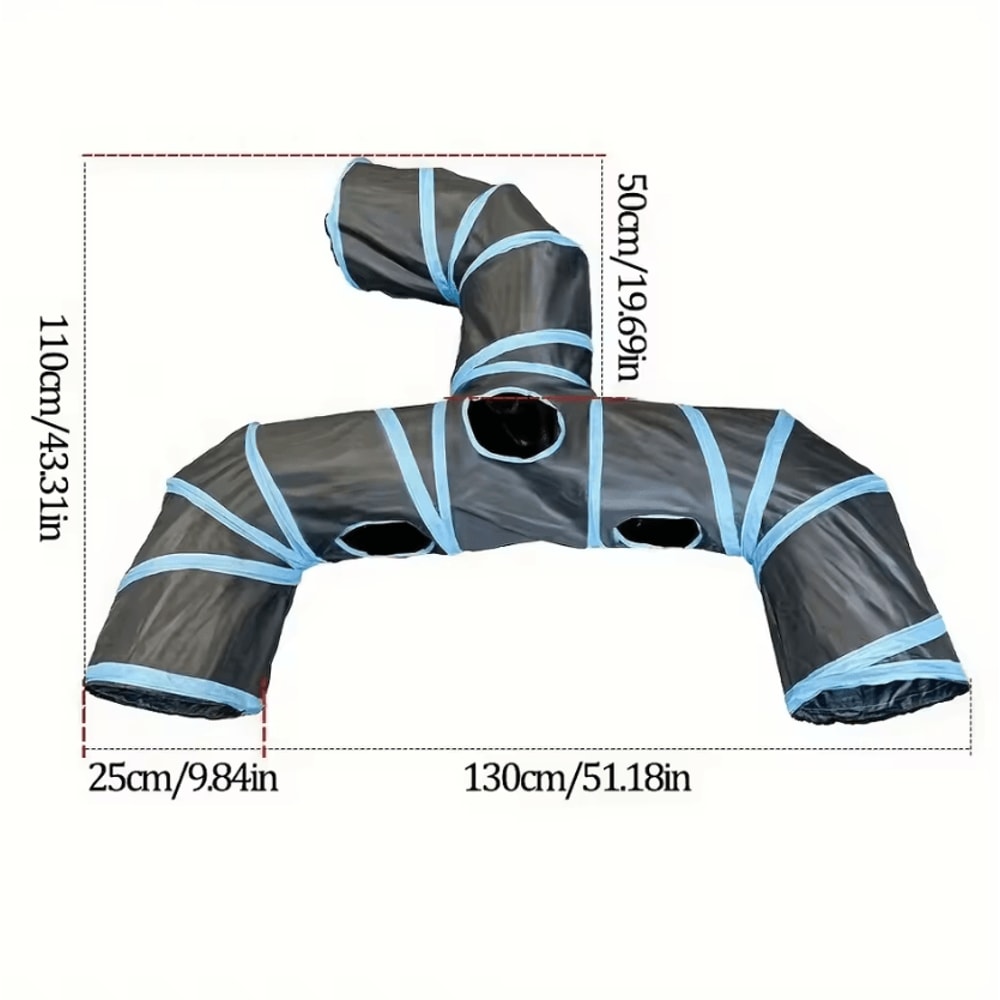Extended ThreeWay Cat Tunnel Toy Interactive Rolling Dragon Play Tunnel 2