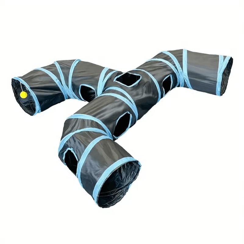Extended ThreeWay Cat Tunnel Toy Interactive Rolling Dragon Play Tunnel 4