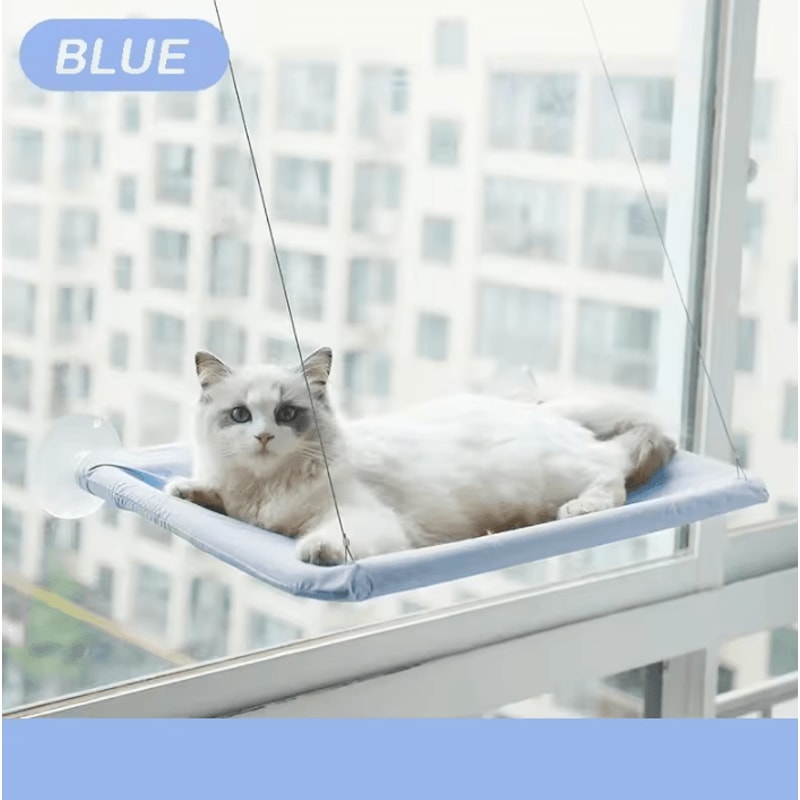 SunnyView Hanging Cat Hammock Window Bed HeavyDuty Elevated Cat Lounge 3