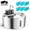 Wireless Stainless Steel Cat Water Fountain With 4000mAh Battery Motion Sensor 0