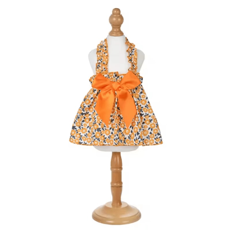 Floral Princess Pet Dress Elegant Summer Party Outfit For Cats Small Dogs 5