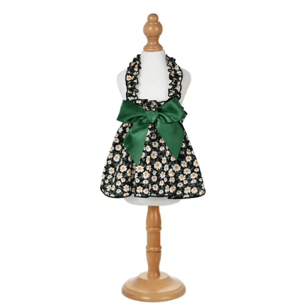 Floral Princess Pet Dress Elegant Summer Party Outfit For Cats Small Dogs 6