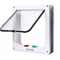 4Way Locking Weatherproof Pet Door Flap For Cats Small Dogs 4