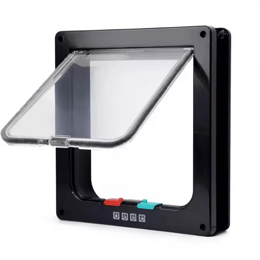4Way Locking Weatherproof Pet Door Flap For Cats Small Dogs 5