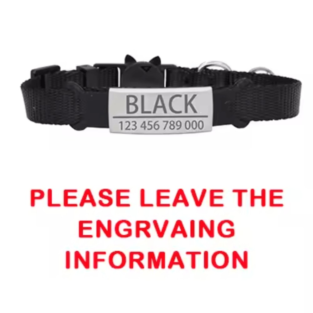 Personalized Engraved Breakaway Cat Collar Adjustable Safety Collar With Custom ID 3