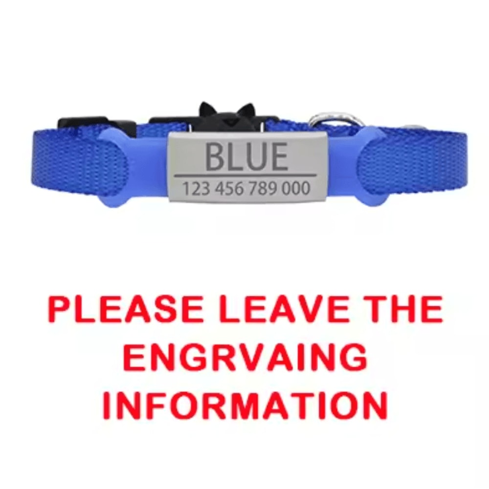 Personalized Engraved Breakaway Cat Collar Adjustable Safety Collar With Custom ID 4