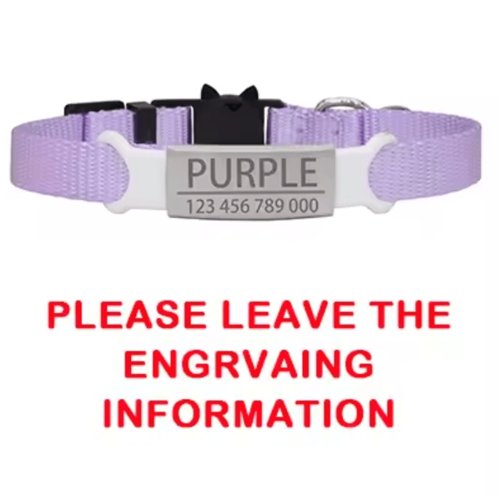 Personalized Engraved Breakaway Cat Collar Adjustable Safety Collar With Custom ID 6
