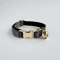 Personalized Tweed Check Cat Collar With Pearl Charm Detachable Bell 2