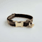 Personalized Tweed Check Cat Collar With Pearl Charm Detachable Bell 3